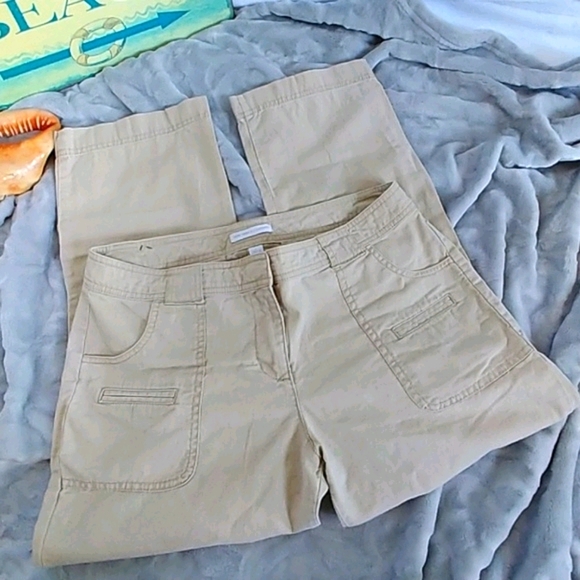 New York & Company Khaki Capri Pants - Picture 2 of 4